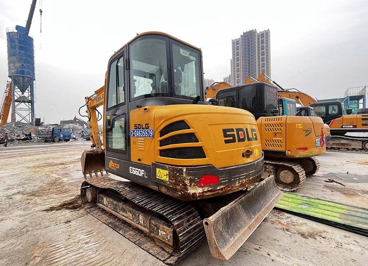 Shandong SDLG E660FL backhoe crawler mini excavator