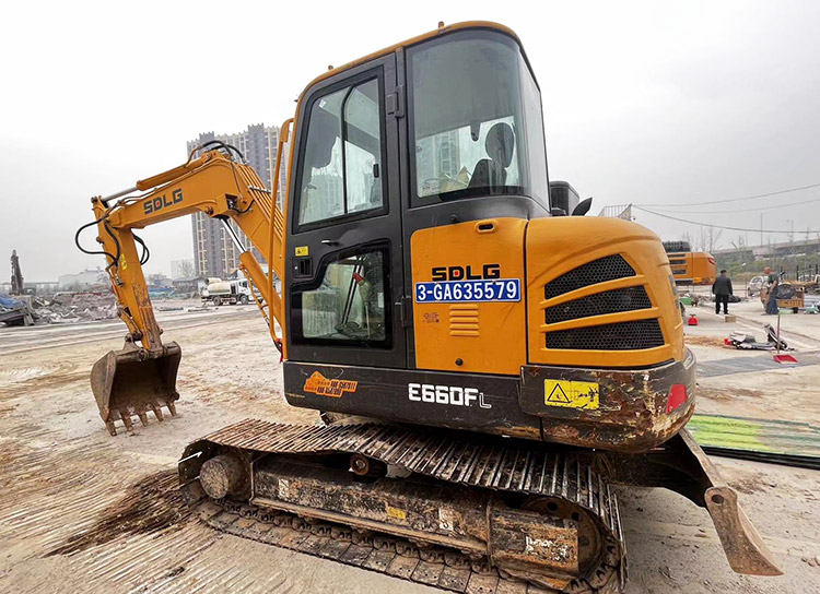 Shandong SDLG E660FL backhoe crawler mini excavator